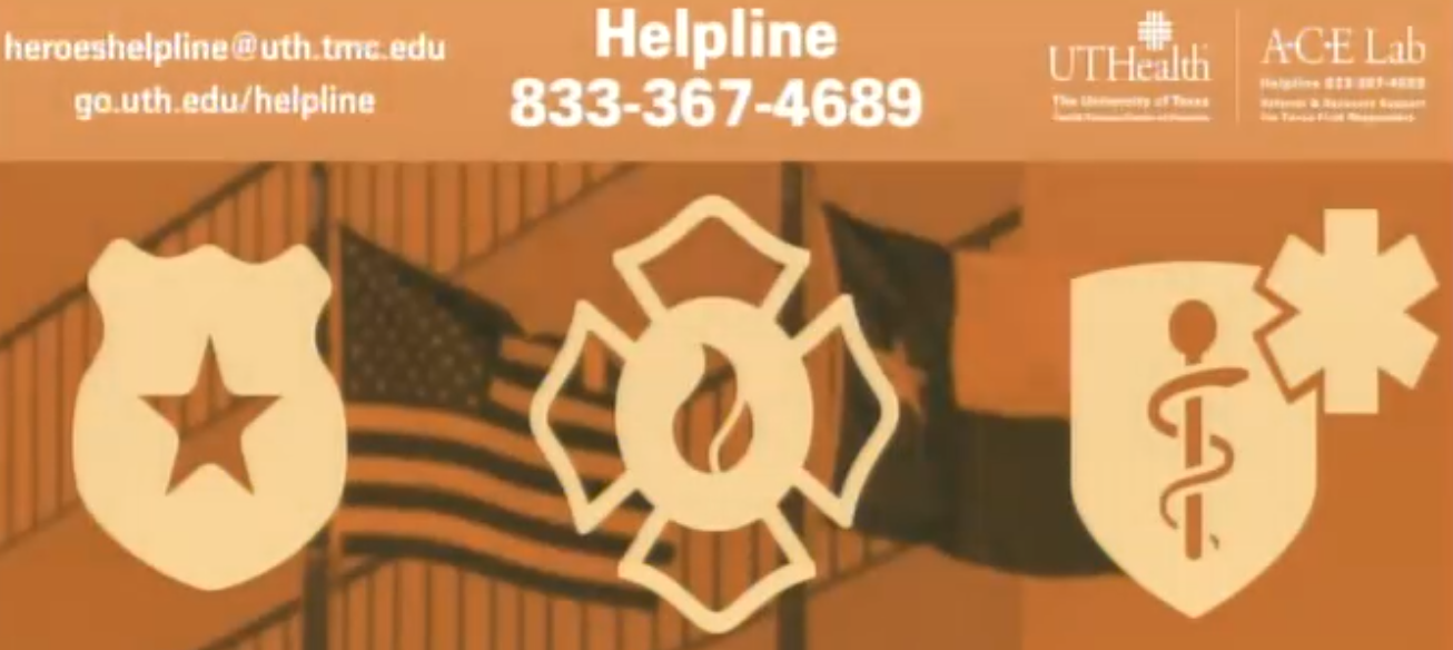 photo of Fox26 Houston Report on how the helpline provide essential support to first responders