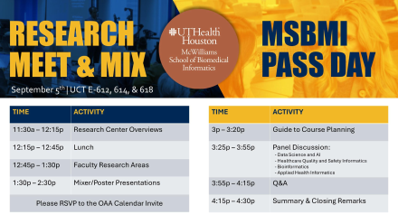 MSBMI Research Meet and Mix & MSBMI Pass Day