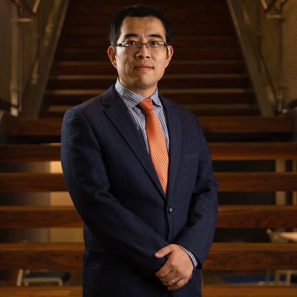 Xiaoqian Jiang, PhD, chair of the Department of Health Data Science and Artificial Intelligence at McWilliams School of Biomedical Informatics. (Photo by UTHealth Houston)