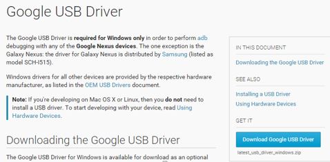 Google USB Driver