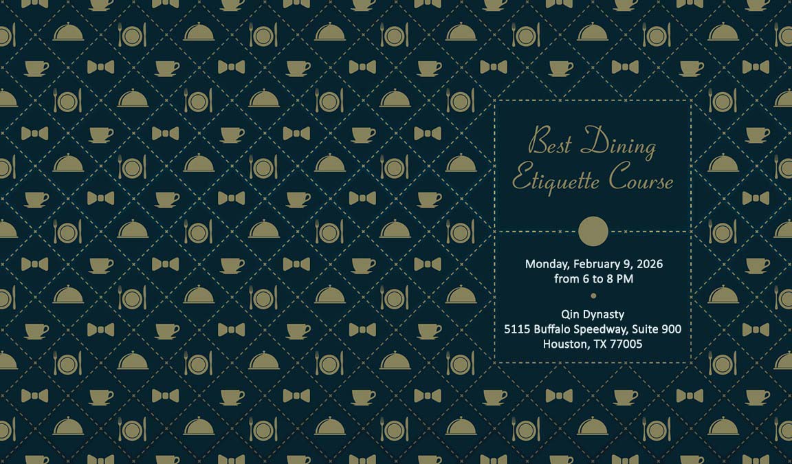 Etiquette Dinner Banner