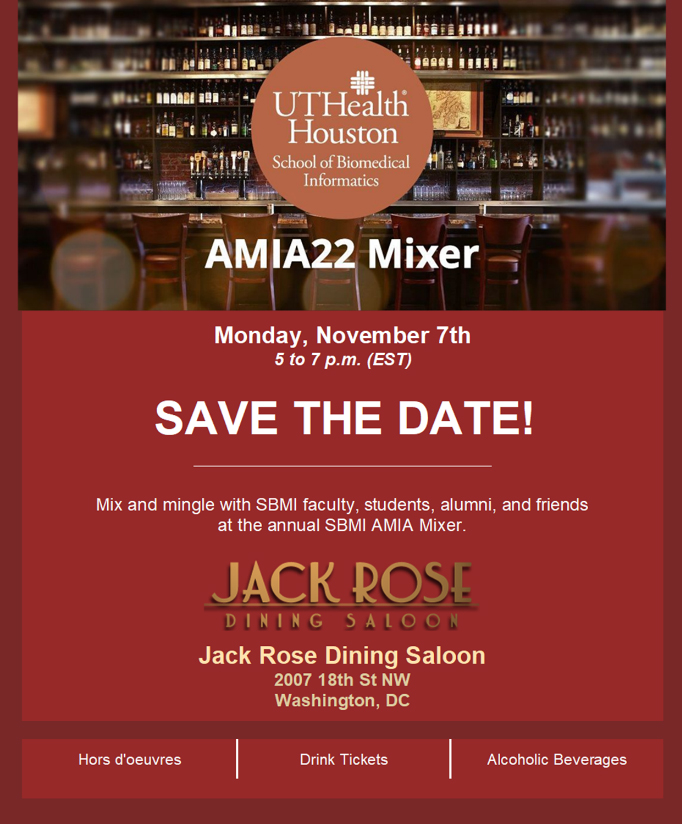 image of AMIA 2022 Mixer Flyer Save the Date