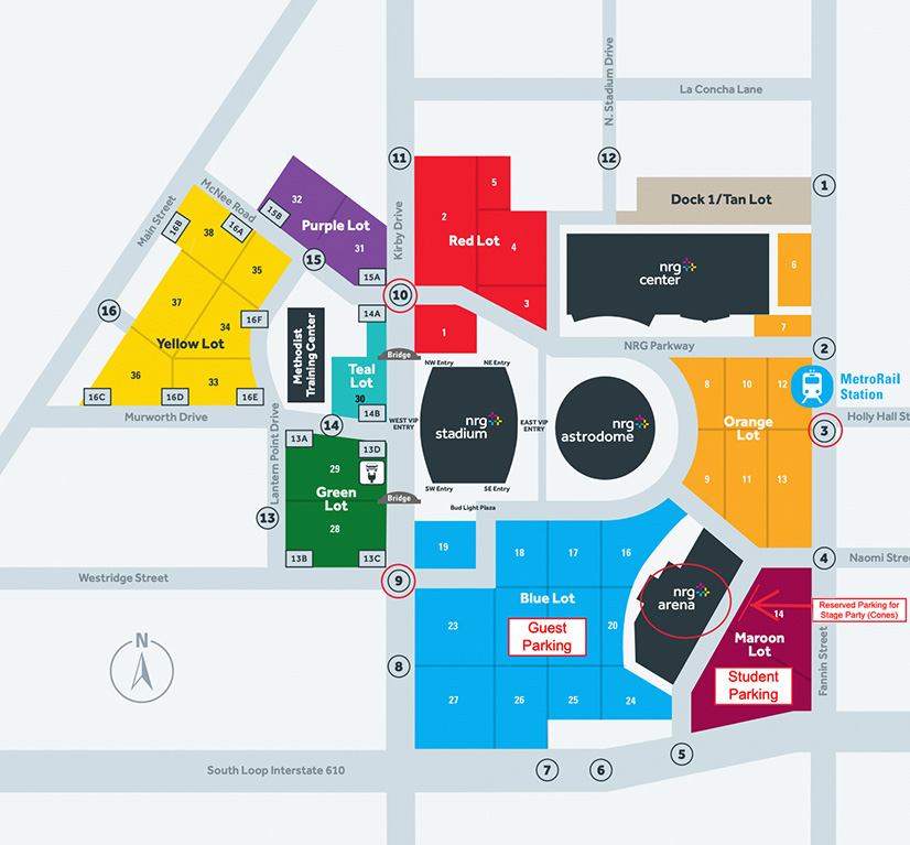nrg parking lot