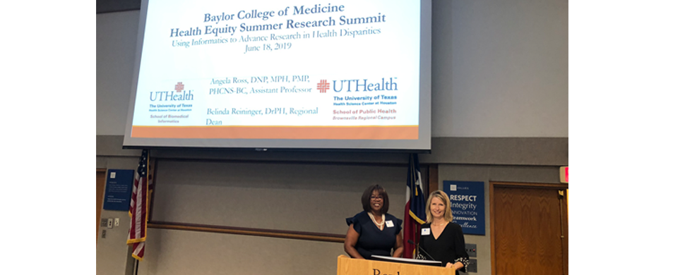 Baylor College of Medicine Health Equity Summer Research Summit 2019 - Dr. Angela Ross