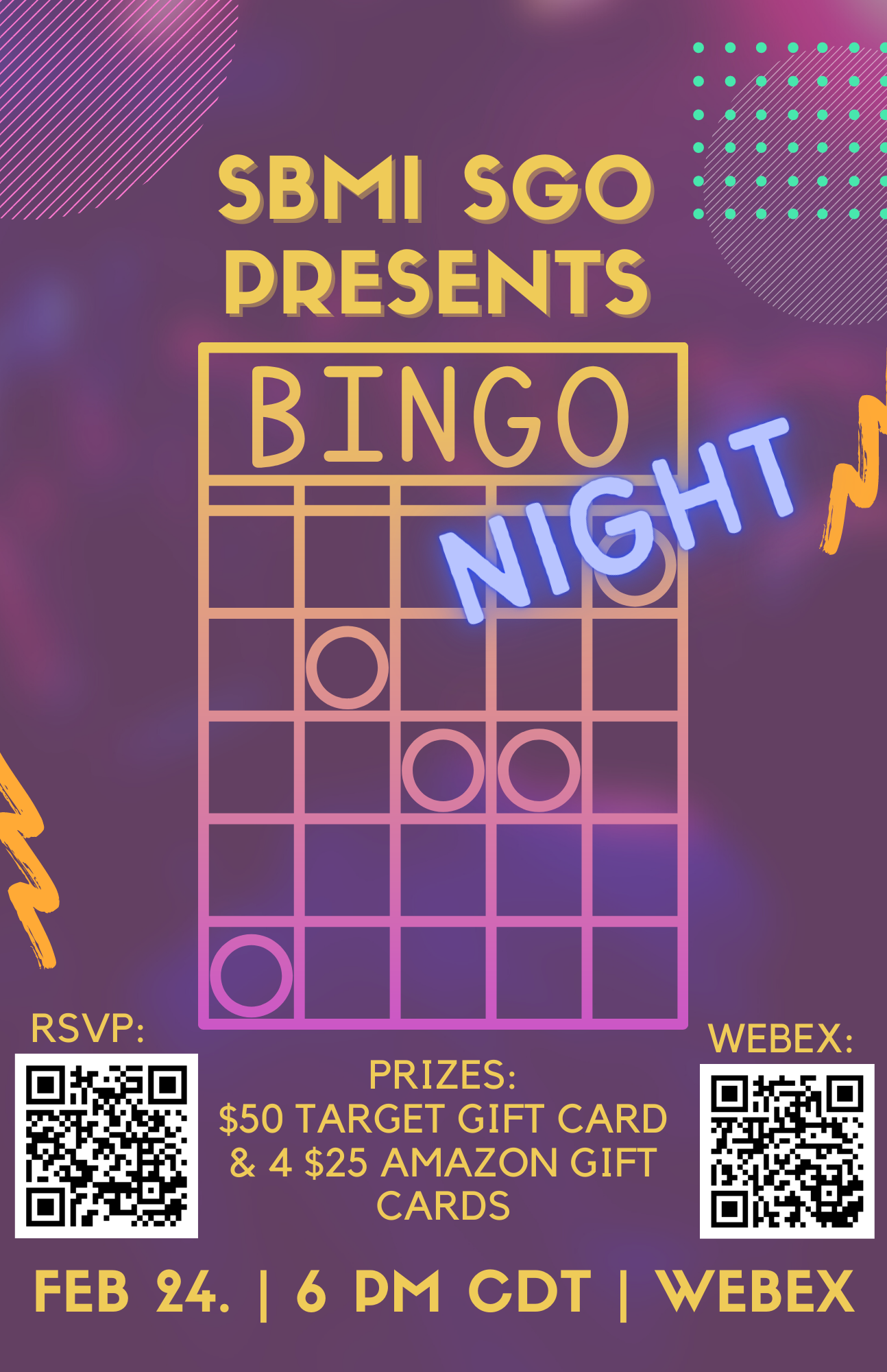 SBMI SGO Presents Bingo Night