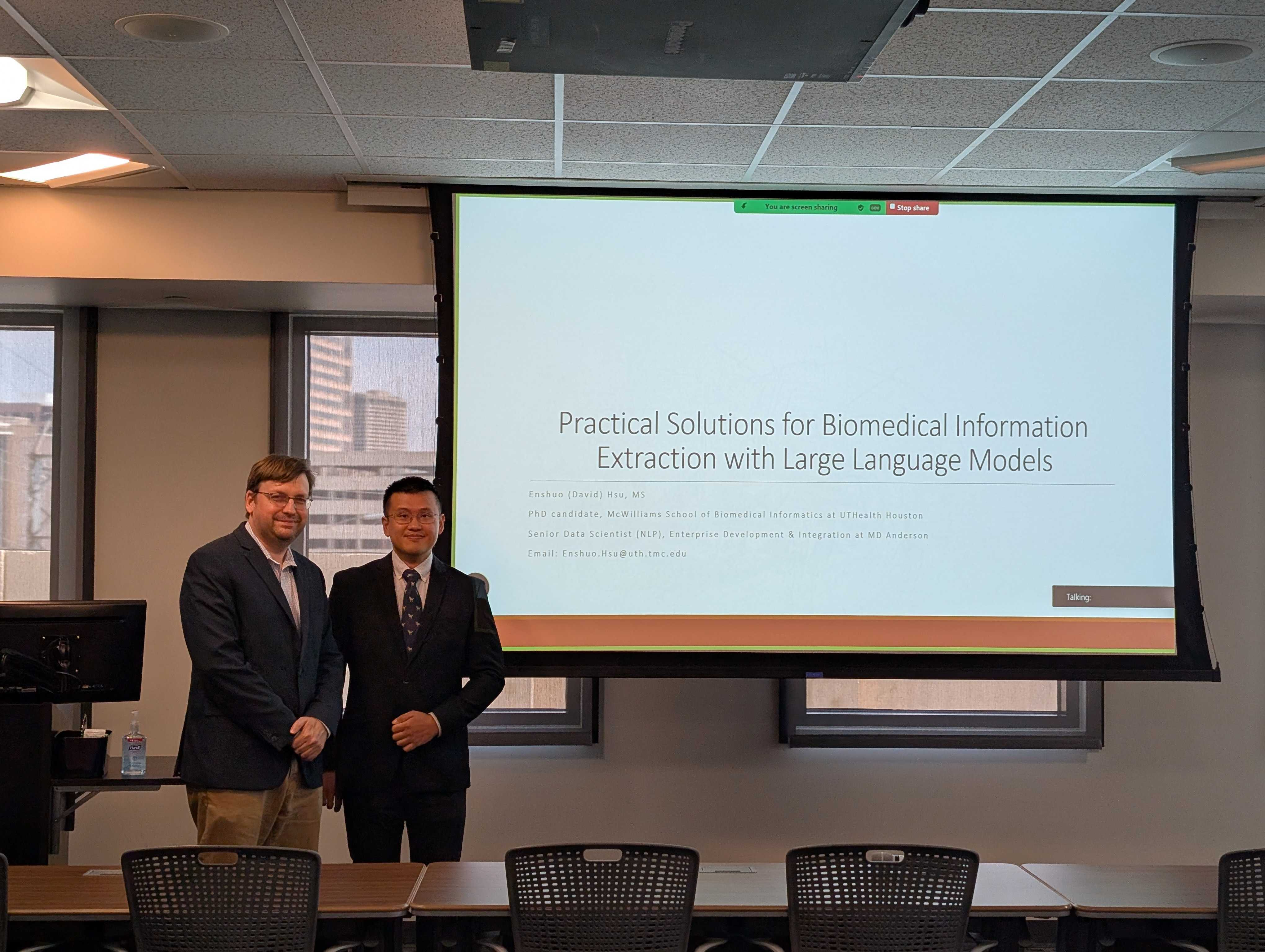 Enshuo David Hsu dissertation defense