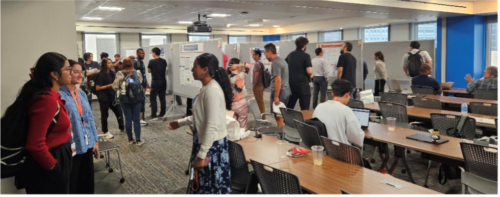 Studnets at Poster session