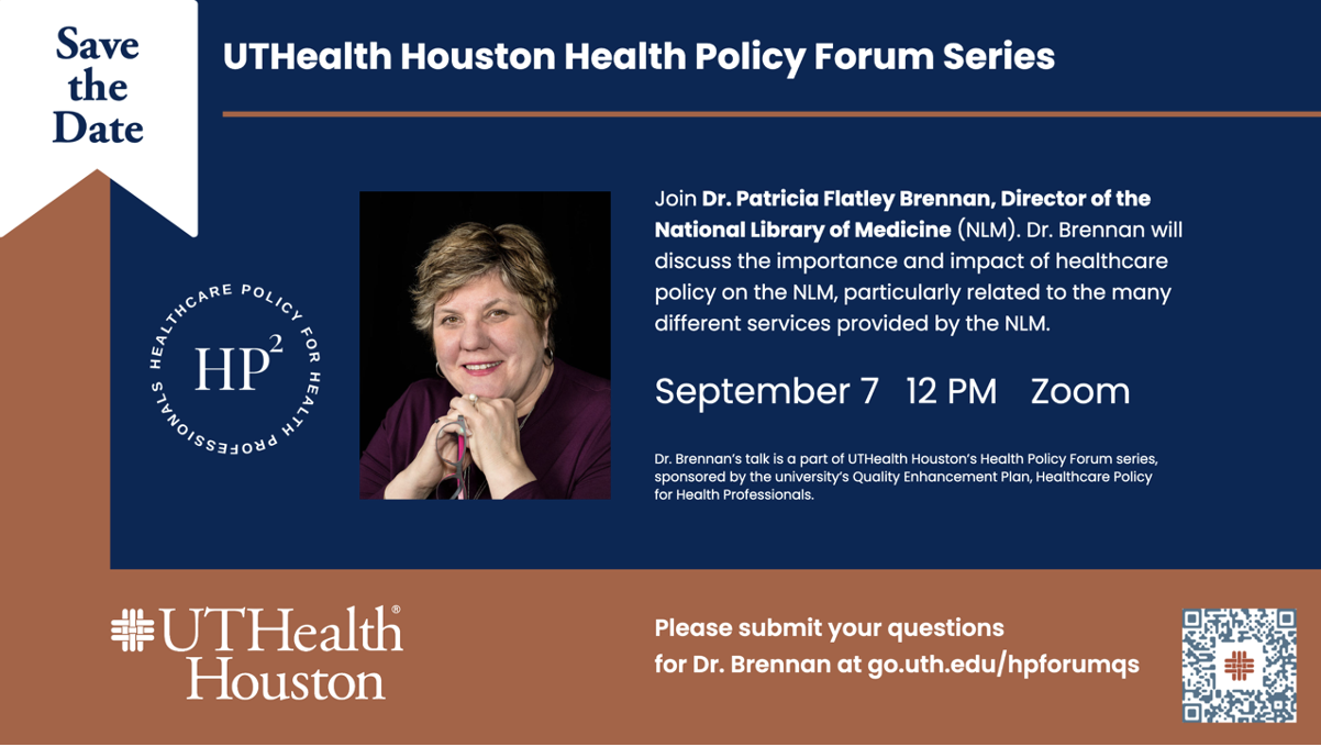 Photo of virtual Health Policy Forum event flyer