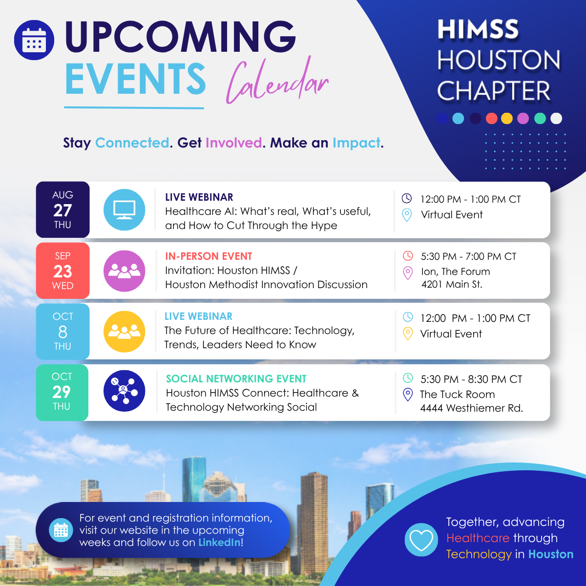 HIMSS Houston Upcoming Events
