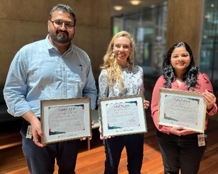 photo of Four MS Students served as the 2024-2025 UTHealth Houston Leads Fellows for McWilliams School of Biomedical Informatics